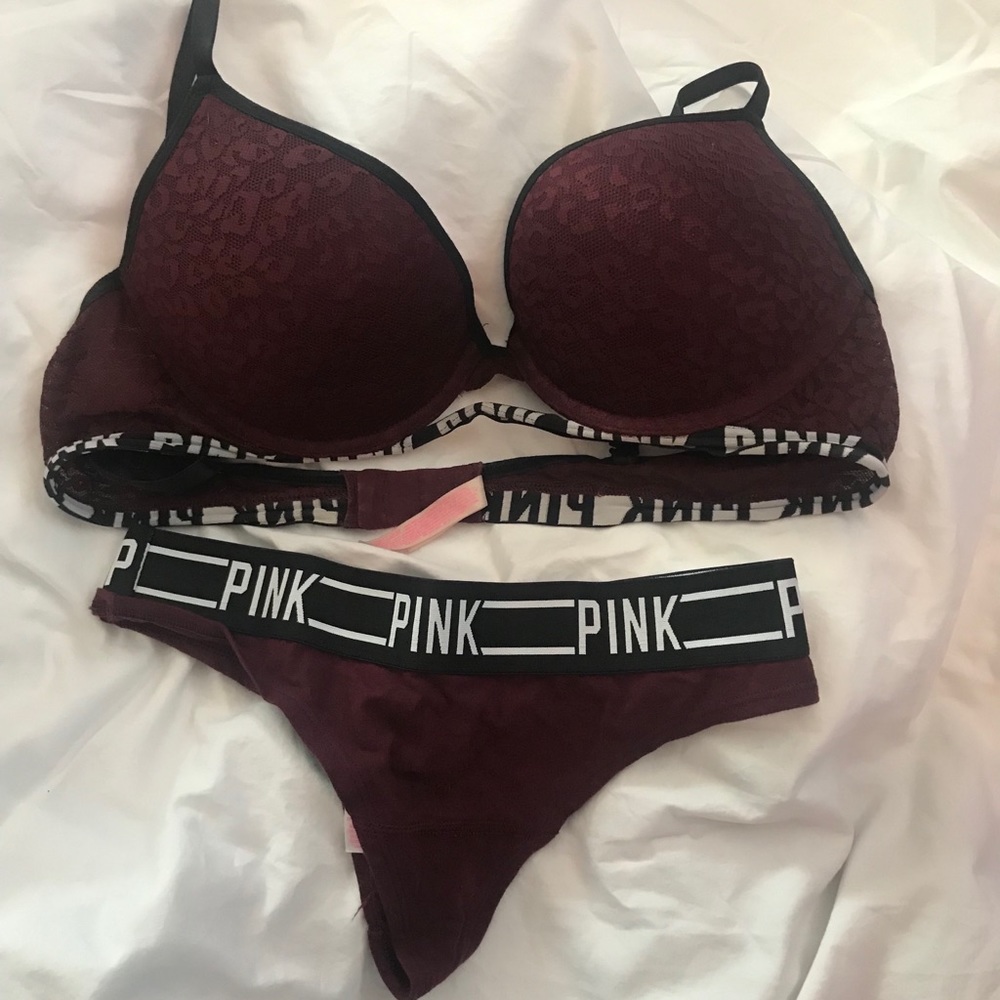 Victoria’s Secret Pink Bra and Thong Set
